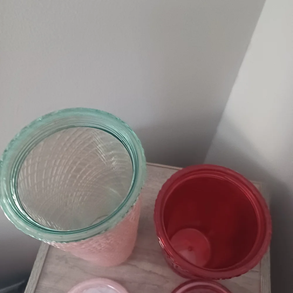 Starbucks Lot Of 2 Jeweled Tumblers No Straws
